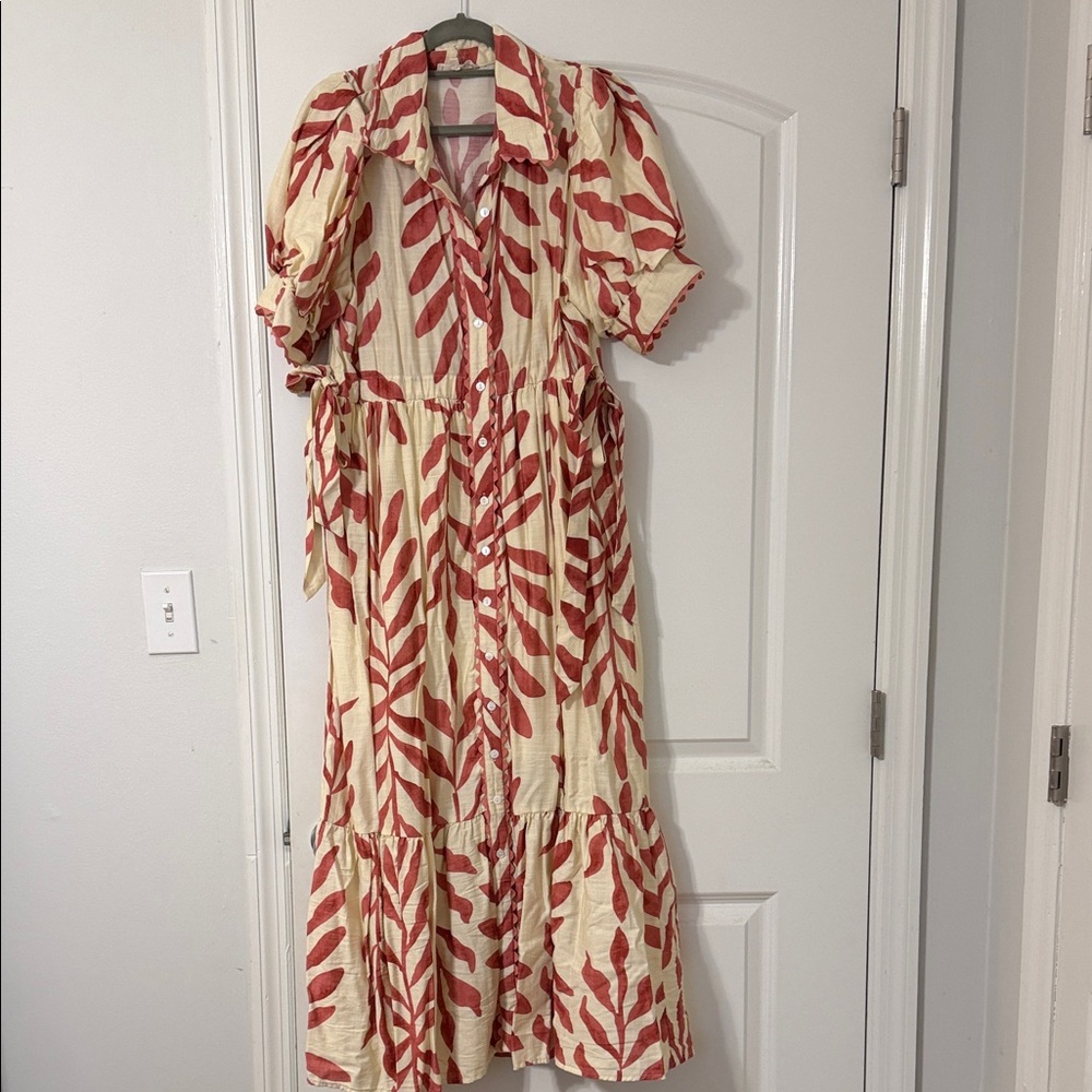 Leaf Print Dress